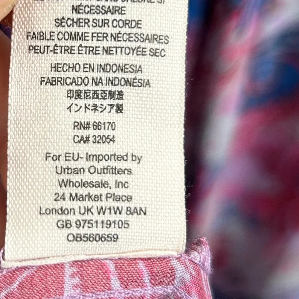 Free People Floral Print Pink & Blue Summer Dress - Picture 11 of 11